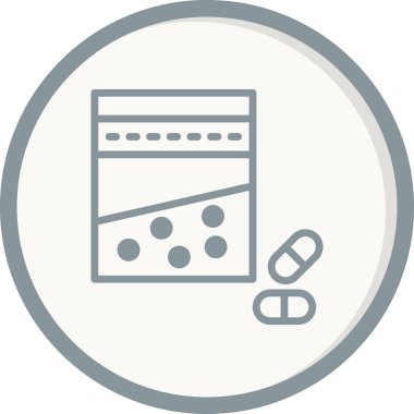 Uyuşturucu. Web simgesi basit illüstrasyon