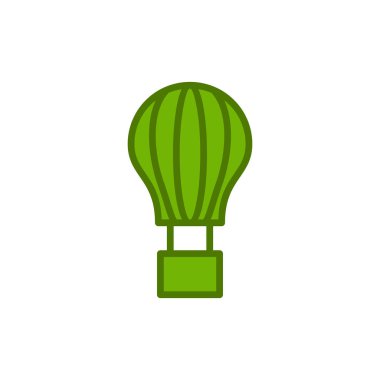 sıcak hava balon simge vektör çizim