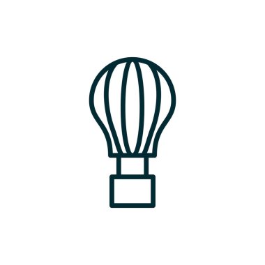 sıcak hava balon simge vektör çizim