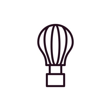sıcak hava balon simge vektör çizim