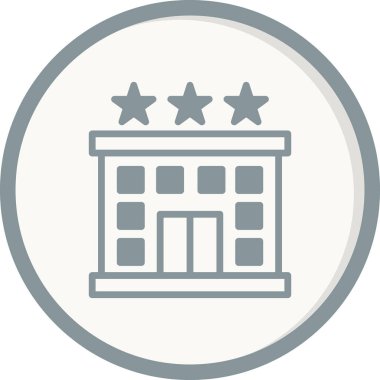 Otel simgesi vektör illüstrasyonu