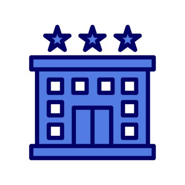 Otel simgesi vektör illüstrasyonu