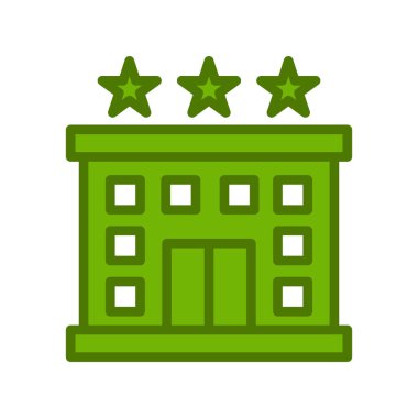 Otel simgesi vektör illüstrasyonu