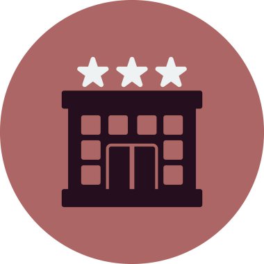 Otel simgesi vektör illüstrasyonu