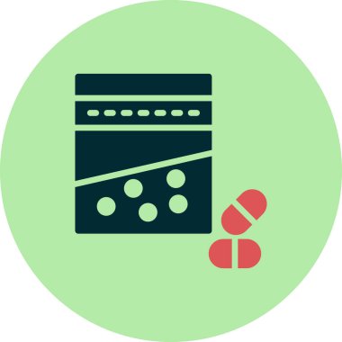 Uyuşturucu. Web simgesi basit illüstrasyon