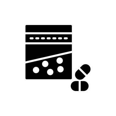 Uyuşturucu. Web simgesi basit illüstrasyon