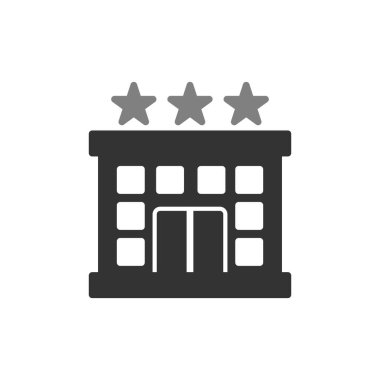 Otel simgesi vektör illüstrasyonu