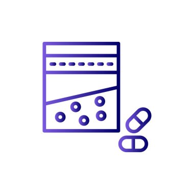 Uyuşturucu. Web simgesi basit illüstrasyon