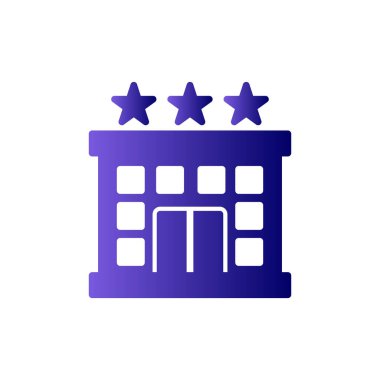 Otel simgesi vektör illüstrasyonu