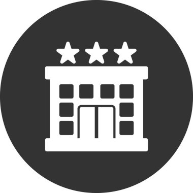 Otel simgesi vektör illüstrasyonu