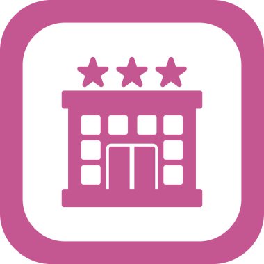 Otel simgesi vektör illüstrasyonu