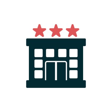 Otel simgesi vektör illüstrasyonu