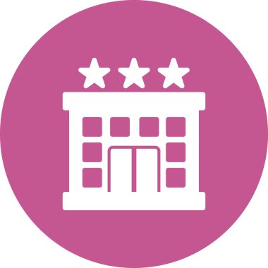 Otel simgesi vektör illüstrasyonu