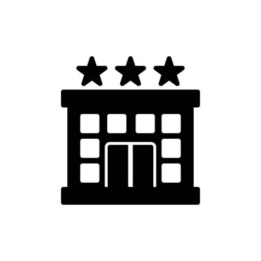 Otel simgesi vektör illüstrasyonu