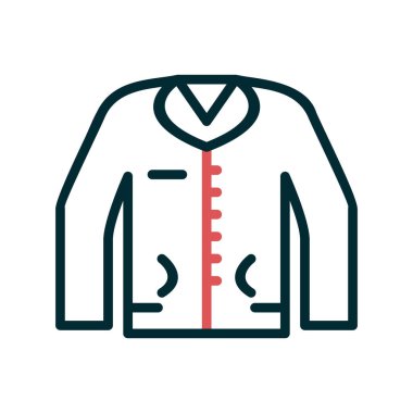 Ceket simge vektör çizim