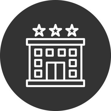 Otel simgesi vektör illüstrasyonu