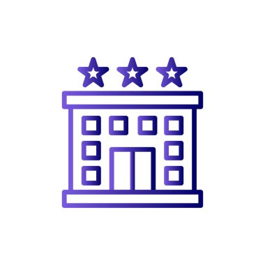 Otel simgesi vektör illüstrasyonu