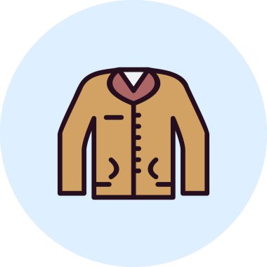 Ceket simge vektör çizim