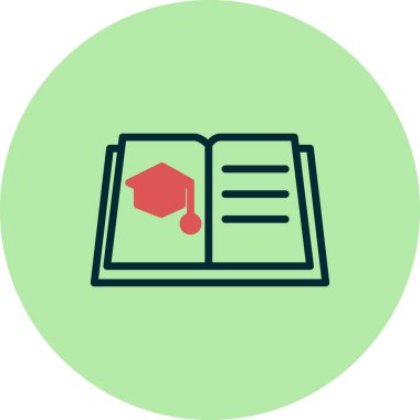 Öğrenme simgesi, vektör illüstrasyonu 