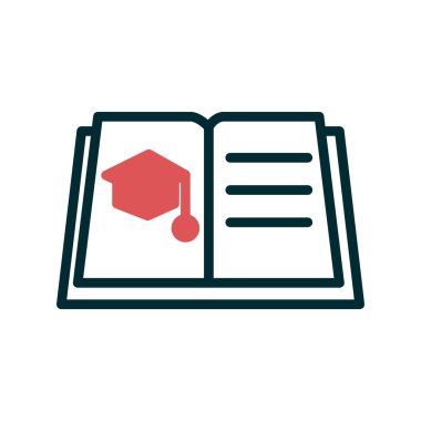 Öğrenme simgesi, vektör illüstrasyonu 