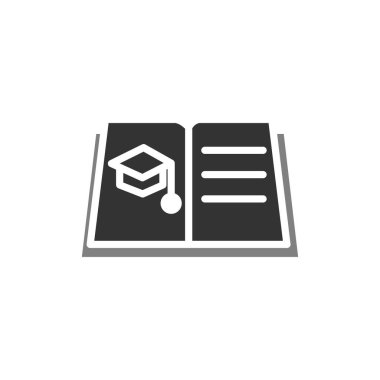 Öğrenme simgesi, vektör illüstrasyonu 