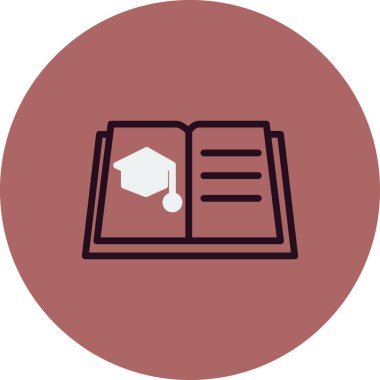 Öğrenme simgesi, vektör illüstrasyonu 