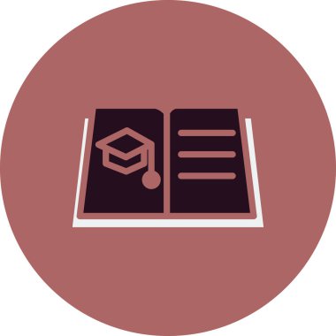 Öğrenme simgesi, vektör illüstrasyonu 