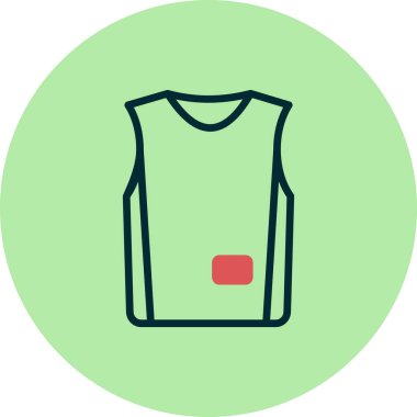 Jersey ikonu. vektör illüstrasyonu