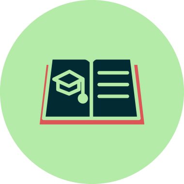 Öğrenme simgesi, vektör illüstrasyonu 