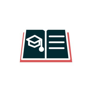 Öğrenme simgesi, vektör illüstrasyonu 