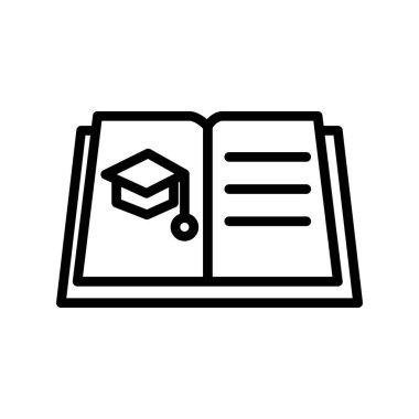 Öğrenme simgesi, vektör illüstrasyonu 