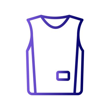 Jersey ikonu. vektör illüstrasyonu