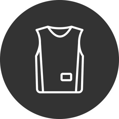 Jersey ikonu. vektör illüstrasyonu