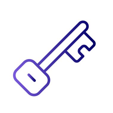 Anahtar simgesi vektör illüstrasyonu