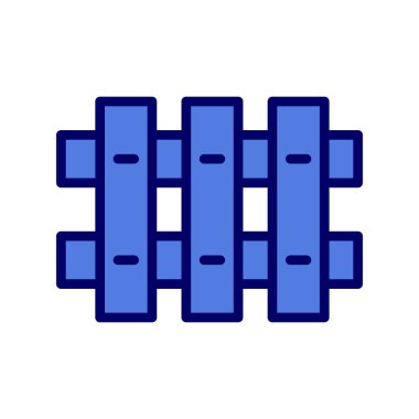 Çit. Web simgesi vektör illüstrasyonu