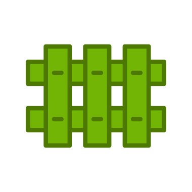 Çit. Web simgesi vektör illüstrasyonu