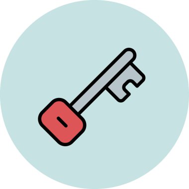 Anahtar simgesi vektör illüstrasyonu