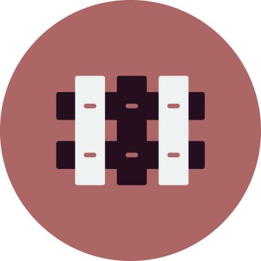 Çit. Web simgesi vektör illüstrasyonu