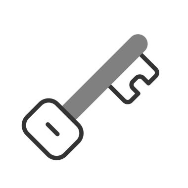 Anahtar simgesi vektör illüstrasyonu