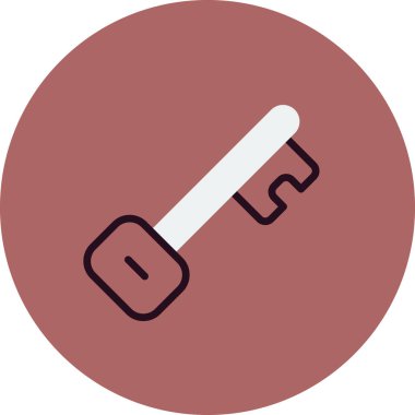 Anahtar simgesi vektör illüstrasyonu