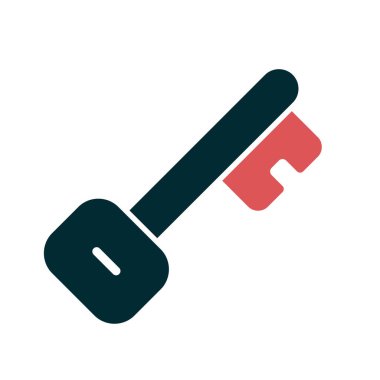 Anahtar simgesi vektör illüstrasyonu