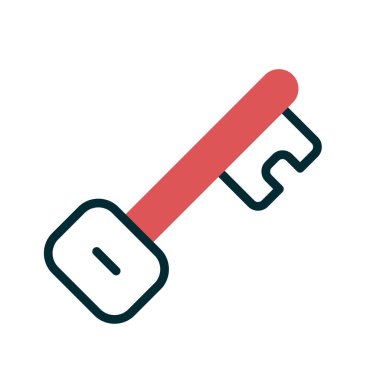 Anahtar simgesi vektör illüstrasyonu