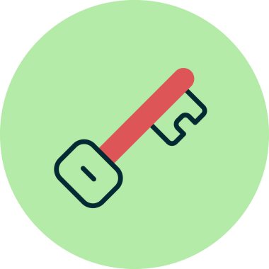 Anahtar simgesi vektör illüstrasyonu