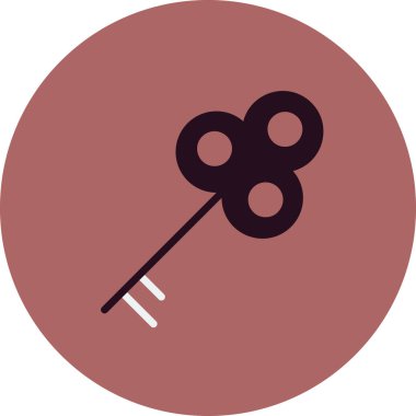 Anahtar simgesi vektör illüstrasyonu