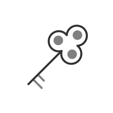 Anahtar simgesi vektör illüstrasyonu