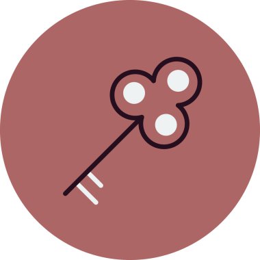 Anahtar simgesi vektör illüstrasyonu