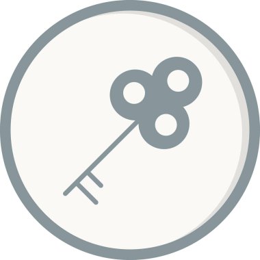 Anahtar simgesi vektör illüstrasyonu