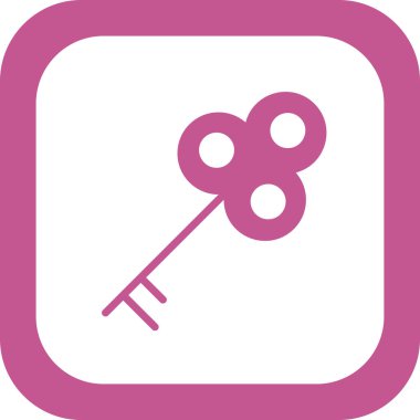 Anahtar simgesi vektör illüstrasyonu