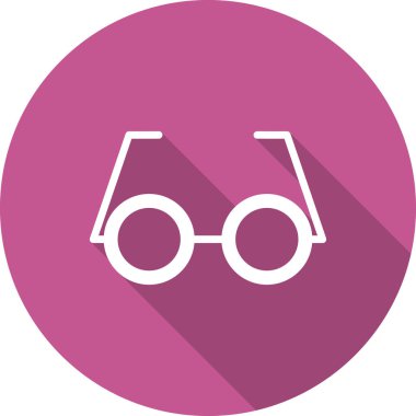 gözlük simgesi beyaz zemin üzerinde. vektör çizim.