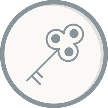 Anahtar simgesi vektör illüstrasyonu